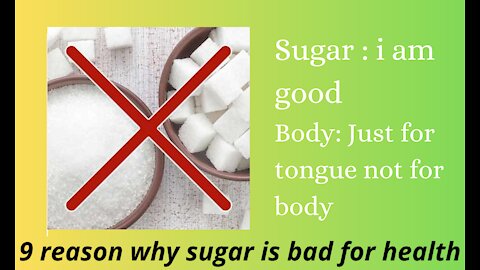 Why sugar is bad for health