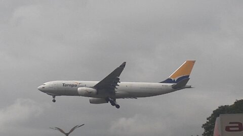 Airbus A330 N331QT na final antes de pousar final em Manaus vindo de Miami