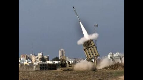 Israel Iron dome filmed intercepting rockets from Gaza