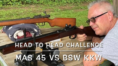 Head to head challenge BSW KKW target rifle vs French MAS 45 military trainer at 25 yards