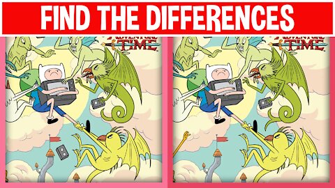 Puzzle Quiz Game | Find The Differences #2 Guess The Cartoon Network Special "ADVANTURE TIME"