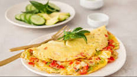 Deliciously Plant-based: Ron's Tempting Green Pepper Omelette & Vegan Buttered Toast