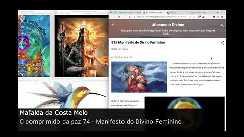 O comprimido da paz 74 -Manifesto do Divino Feminino