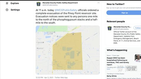 Florida Governor issues State of Emergency in response to Piney Point leak in Manatee County