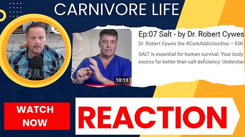 Dr. Cywes Reaction on Salt is essential on Carnivore or Keto