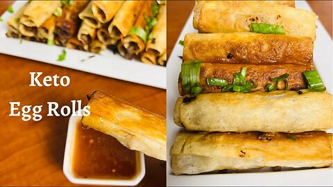 Easy Keto Egg Rolls | Keto Recipe | Cut Da Carb Egg Rolls