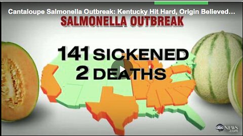 A similar salmonellosis outbreak also caused by contaminated cantaloupes.