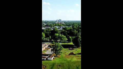 Flight toward Greensboro, NC skyline....