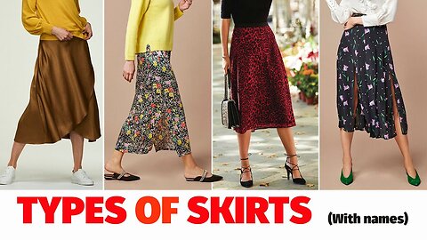 types of skirts and their respective names