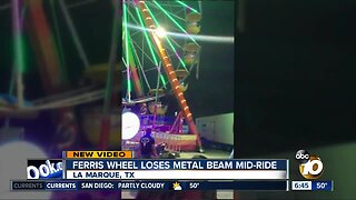 Metal beam falls off ferris wheel in Texas during ride