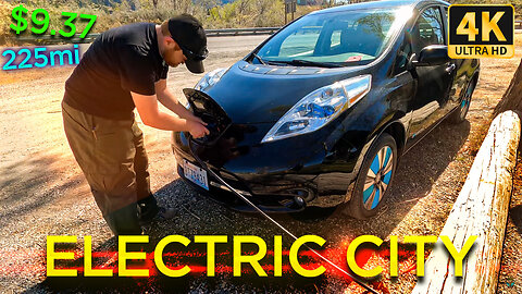 225 Miles, $9.37 – EV Road Trip to Electric City (Part 1) [4K Ultra HD]