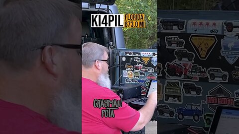 A 673 mile contact with KI4PIL in Florida #pota #hamradio #radioactive