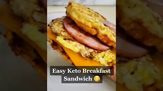 The ULTIMATE Keto Breakfast Sandwich #shorts