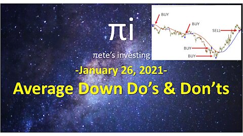 Average Down Explained Further Jan 26 2021