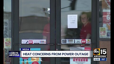 Downtown Mesa loses power on scorching hot day in the Valley