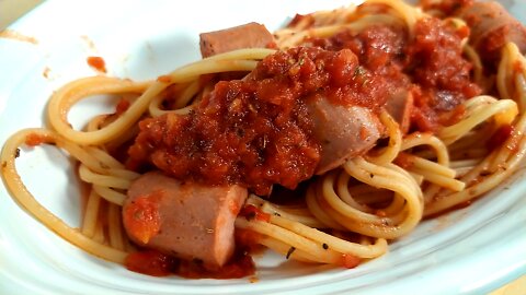 WURSTEL SPAGHETTI PASTA