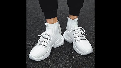 Men's Shoes Socks High-top Mesh Chunky Sneaker