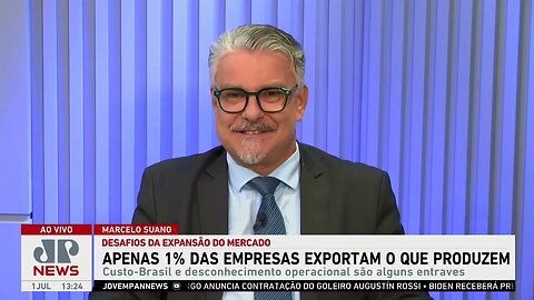 Apenas 1% das empresas brasileiras exportam o que produzem para o exterior; Suano analisa