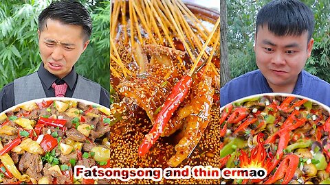 mukbang | food recipes | Chilli Sauce | Chili Chicken | songsong and ermao | Collection