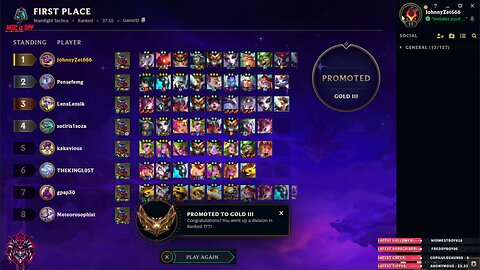 Hard work for a win and promotion in Teamfight Tactics