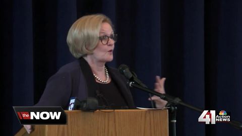 Sen. McCaskill campaigns in Kansas City