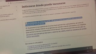 Part of Colorado's vaccine website for Spanish speakers displayed months-old information about eligibility