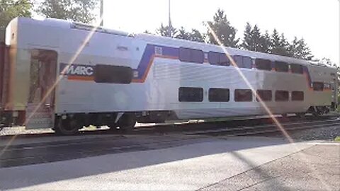 CSX M331 Manifest Mixed Freight Train with Marc Passenger Car from Lodi, Ohio July 22, 2023