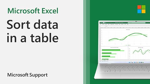 How to sort data in Excel | Microsoft