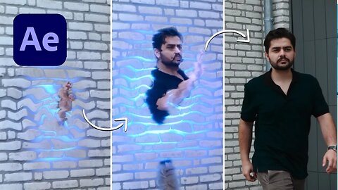 Advanced Walk Through Wall Effect in After Effects