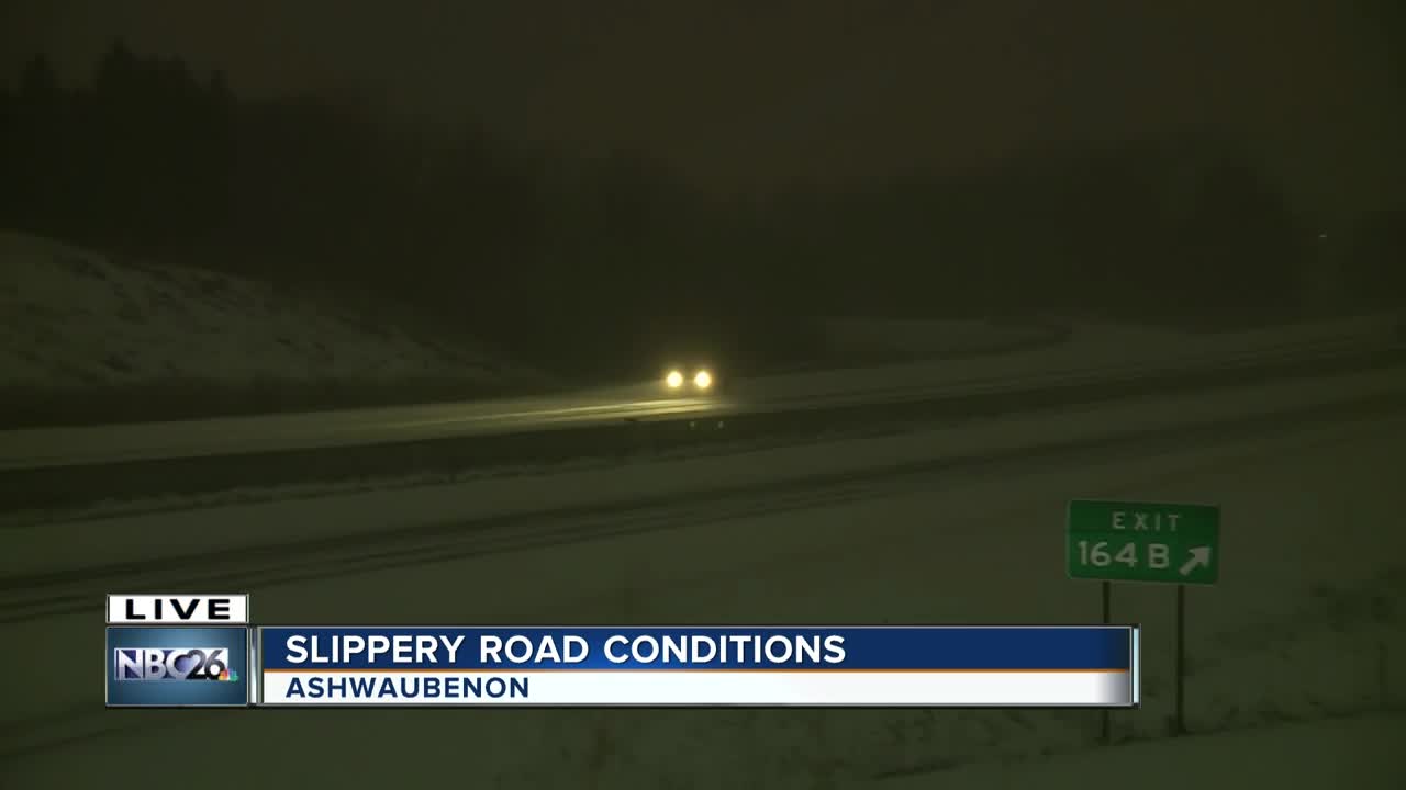 Slippery road conditions January 17th