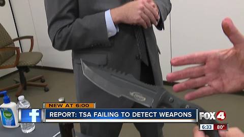 TSA Fails to Catch Banned Objects