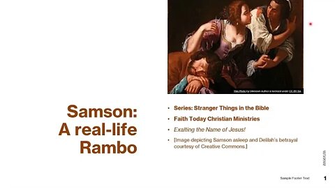 Samson - A real life Rambo