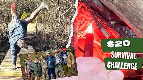 24 Hours $20 Thrift Store Survival Challenge in the Appalachian Woods!