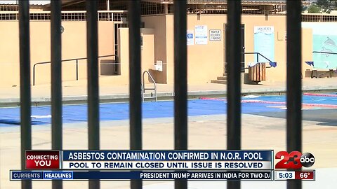 Officials investigation N.O.R's community pool following Asbestos contamination