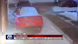 Dearborn police alert residents that thieves are targeting warming cars