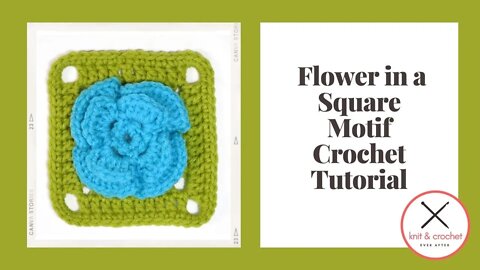 Motif of the Month January 2016: Flower in a Square Motif Crochet Tutorial