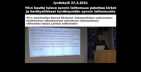 YK:n kautta tuleva synnin laittomuus