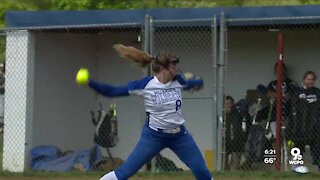 Williamsburg senior pitcher Madi Ogden throws her fourth perfect game this season