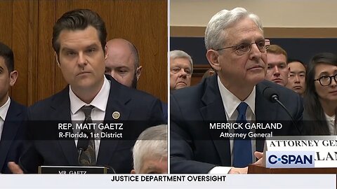 FIREWORKS! Matt Gaetz & Merrick Garland Spar Over Judge Merchan, Judicial Process