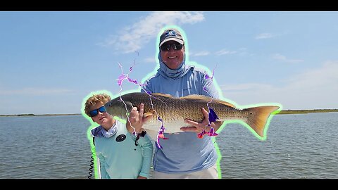 9 Year Old Absolutely Smoked the BULL REDFISH in Myrtle Grove, LA!