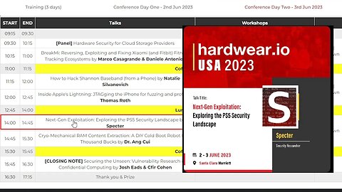 SpecterDev speaking on PS5 hardware at hardwear.io