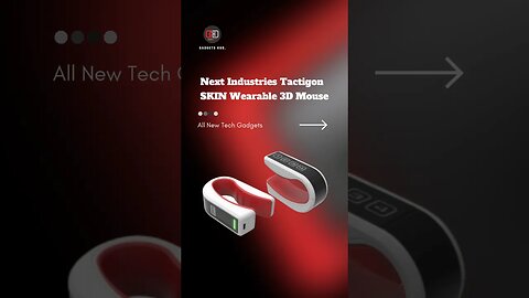 Next Industries Tactigon SKIN Wearable 3D Mouse #mouse #wearabledevices #gadgets #coolgadgets