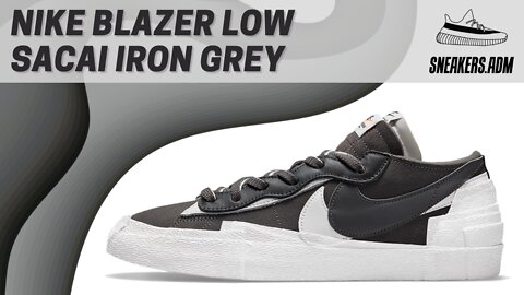 Nike Blazer Low Sacai Iron Grey - DD1877-002 - @SneakersADM