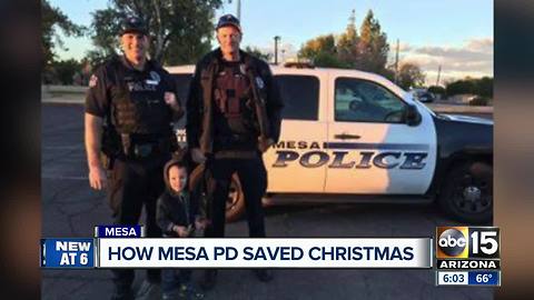 Mesa Police found a woman's wallet and returned it with gifts