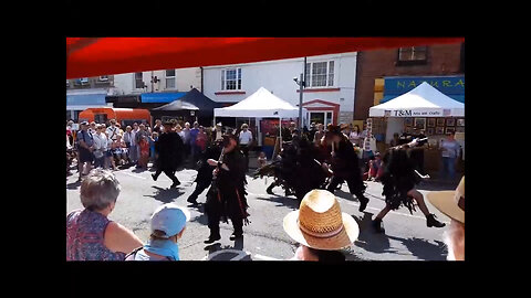 Beltane Border Morris -Fire Dance- Bridport Folk Festival 2017