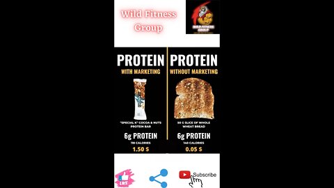 🔥Protein with v/s without marketing🔥#fitness🔥#wildfitnessgroup🔥#shorts🔥