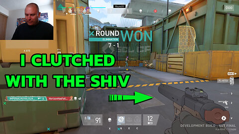 I CLUTCHED WITH THE SHIV