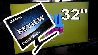 CR502 Samsung curved LCD 32 inch monitor review and setup 1080p