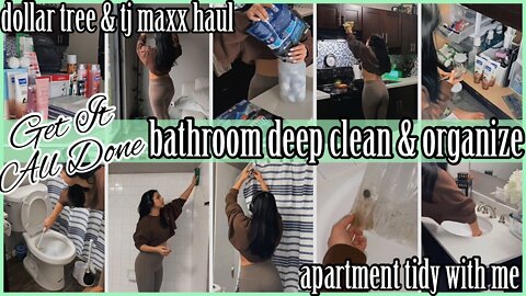 *NEW* GET IT ALL DONE 2022 | DOLLAR TREE & TJ MAXX HAUL | BATHROOM DEEP CLEAN & ORGANIZE | ez tingz