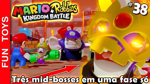 Mario + Rabbids Kingdom Battle #38 - Chegamos no final da fase "infinita" e tem TRÊS MID-BOSSES!!!